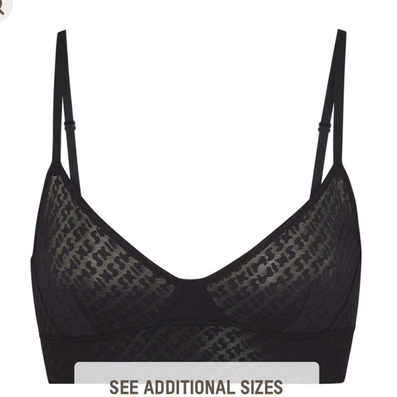 Skims LOGO MESH TRIANGLE BRALETTE - Picture 2 of 6